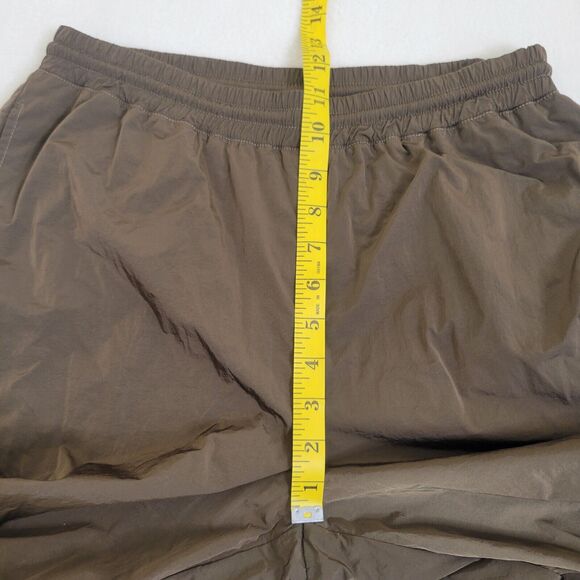 Good American Essential Nylon Jogger Track Pants Mocha Size 1 Pockets Sweatpants - Picture 4 of 12